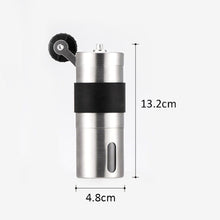 Load image into Gallery viewer, Portable Conical Burr Mill Manual Stainless Steel Hand Crank Coffee Bean Grinder, Capacity: 30g, Capacity: 30g