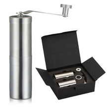 Load image into Gallery viewer, Portable Conical Burr Mill Manual Stainless Steel Bean Pepper Hand Crank Coffee Grinder, Gift Box Package, Coffee Bean Grinder