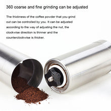 Load image into Gallery viewer, Portable Conical Burr Mill Manual Stainless Steel Bean Pepper Hand Crank Coffee Grinder, Gift Box Package, Coffee Bean Grinder