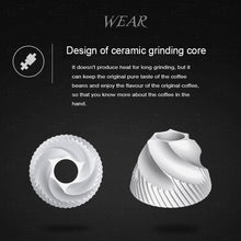 Load image into Gallery viewer, Portable Conical Burr Mill Manual Stainless Steel Bean Pepper Hand Crank Coffee Grinder, Gift Box Package, Coffee Bean Grinder