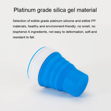 Load image into Gallery viewer, 350ml Outdoor Pocket-Sized Coffee Tea Collapsible Travel Mug Silicone Cup with Lid
