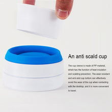 Load image into Gallery viewer, 350ml Outdoor Pocket-Sized Coffee Tea Collapsible Travel Mug Silicone Cup with Lid