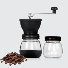 Load image into Gallery viewer, Portable Conical Burr Mill Manual Spice Herbs Hand Grinding Machine Coffee Bean Grinder with Seal Pot, With Seal Pot