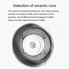 Load image into Gallery viewer, Portable Conical Burr Mill Manual Spice Herbs Hand Grinding Machine Coffee Bean Grinder with Seal Pot, With Seal Pot