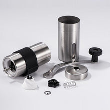 Load image into Gallery viewer, Portable Conical Burr Mill Manual Stainless Steel Hand Crank Coffee Bean Grinder with Silicone Ring, Capacity: 40g, Capacity: 40g