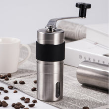 Load image into Gallery viewer, Portable Conical Burr Mill Manual Stainless Steel Hand Crank Coffee Bean Grinder with Silicone Ring, Capacity: 40g, Capacity: 40g
