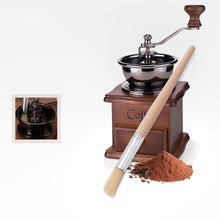Load image into Gallery viewer, 2 PCS Wood Handle Bristles Coffee Grinder Dusting Cleaning Brush, Length: 19.5cm, Cleaning Brush