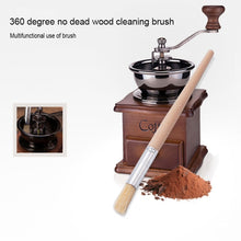 Load image into Gallery viewer, 2 PCS Wood Handle Bristles Coffee Grinder Dusting Cleaning Brush, Length: 19.5cm, Cleaning Brush