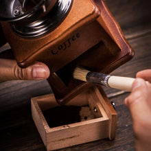 Load image into Gallery viewer, 2 PCS Wood Handle Bristles Coffee Grinder Dusting Cleaning Brush, Length: 19.5cm, Cleaning Brush
