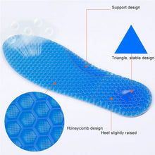 Load image into Gallery viewer, 1 Pair Honeycomb Damping Suede Soft Sport Shoes Insoles, Full Pads, Size: L / 41-46yards
