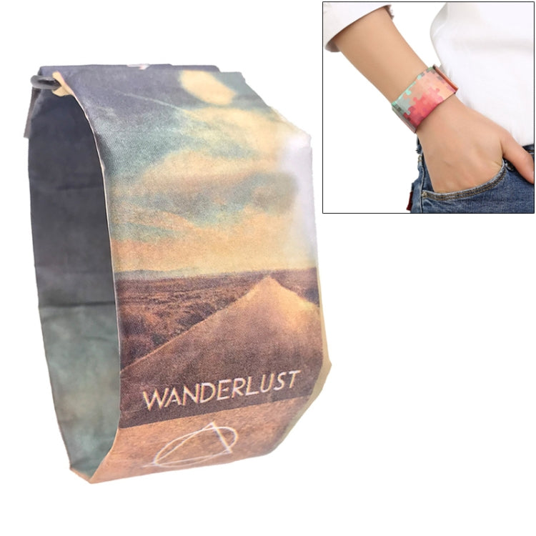 Travel Pattern Creative Fashion Waterproof Paper Watch Intelligent Paper Electronic Wristwatch