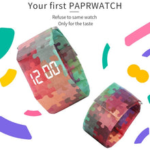 Load image into Gallery viewer, Rudder Pattern Creative Fashion Waterproof Paper Watch Intelligent Paper Electronic Wristwatch