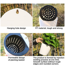 Load image into Gallery viewer, Self-Watering Planter Grow Plants Lazy Flower Pots Wall-hanging Round Resin Plastic Flower Pots, Size: 18x12.5x16cm, Size: 18x12.5x16cm