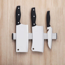 Load image into Gallery viewer, Kitchen Free Punching Wall-mounted 304 Stainless Steel Magnetic Knife Holder, Size:31x4x1.5cm, Size:31x4x1.5cm