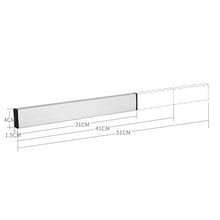Load image into Gallery viewer, Kitchen Free Punching Wall-mounted 304 Stainless Steel Magnetic Knife Holder, Size:51x4x1.5cm, Size:51x4x1.5cm