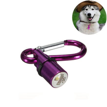 Load image into Gallery viewer, Aluminum LED Flashing Safety Night Light Blinker Pet Pendant for Dog / Cat, Random Color Delivery, Night Light Blinker
