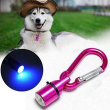 Load image into Gallery viewer, Aluminum LED Flashing Safety Night Light Blinker Pet Pendant for Dog / Cat, Random Color Delivery, Night Light Blinker