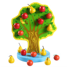 Load image into Gallery viewer, Children Wooden Magnetic Picking Apples Fruits Stickers Happy Fruits Garden Educational Toys, Size: 23.5*20cm