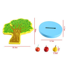 Load image into Gallery viewer, Children Wooden Magnetic Picking Apples Fruits Stickers Happy Fruits Garden Educational Toys, Size: 23.5*20cm