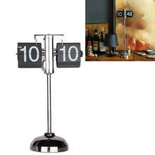 Load image into Gallery viewer, Creative Home Office Bedroom Retractable Flip Trolley Small Balance Clock, Retractable (Black)