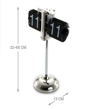Load image into Gallery viewer, Creative Home Office Bedroom Retractable Flip Trolley Small Balance Clock, Retractable (Black)