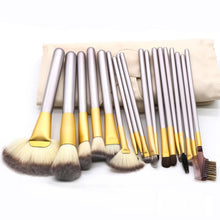 Load image into Gallery viewer, 18 in 1 High-grade Beige Beauty Makeup Brushes Tools Kit, Size: 25*46cm