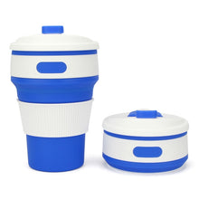 Load image into Gallery viewer, 350ml Folding Portable Silicone Coffee Cup Multi-function Travel Cup