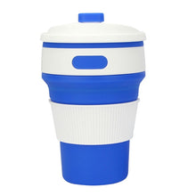 Load image into Gallery viewer, 350ml Folding Portable Silicone Coffee Cup Multi-function Travel Cup