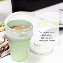 Load image into Gallery viewer, 350ml Folding Portable Silicone Coffee Cup Multi-function Travel Cup