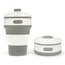 Load image into Gallery viewer, 350ml Folding Portable Silicone Coffee Cup Multi-function Travel Cup