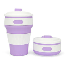 Load image into Gallery viewer, 350ml Folding Portable Silicone Coffee Cup Multi-function Travel Cup