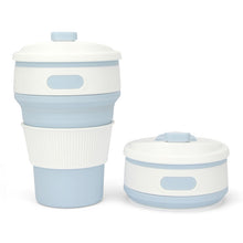 Load image into Gallery viewer, 350ml Folding Portable Silicone Coffee Cup Multi-function Travel Cup