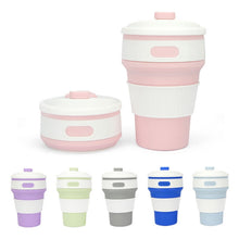 Load image into Gallery viewer, 350ml Folding Portable Silicone Coffee Cup Multi-function Travel Cup
