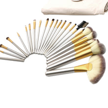 Load image into Gallery viewer, 24 in 1 High-grade Beige Beauty Makeup Brushes Tools Kit, Size: 25.4*52.6cm, Beige