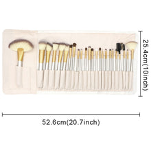 Load image into Gallery viewer, 24 in 1 High-grade Beige Beauty Makeup Brushes Tools Kit, Size: 25.4*52.6cm, Beige