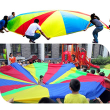 Load image into Gallery viewer, 2m Children Outdoor Game Exercise Sport Toys Rainbow Umbrella Parachute Play Fun Toy with 8 Handle Straps for Families / Kindergartens / Amusement Parks