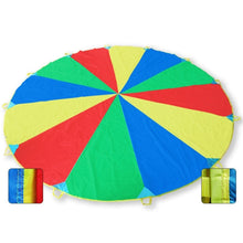 Load image into Gallery viewer, 7m Children Outdoor Game Exercise Sport Toys Rainbow Umbrella Parachute Play Fun Toy with 16 Handle Straps for Families / Kindergartens / Amusement Parks