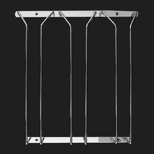 Load image into Gallery viewer, MICLAN Three Rows Stainless Steel Hanging Wine Glass Holder, Size: 34*32*27cm, Size: 34*32*27cm