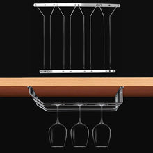 Load image into Gallery viewer, MICLAN Four Rows Stainless Steel Hanging Wine Glass Holder, Size: 34*38*43cm, Size: 34*38*43cm