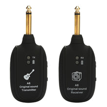 Load image into Gallery viewer, Guitar Wireless Transmitter Receiver A8 Electric Guitar Wireless Connection System Pickups, Guitar Wireless Transmitter