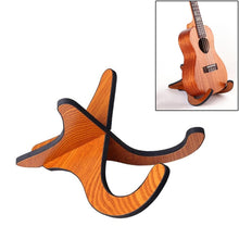 Load image into Gallery viewer, Ukulele Shelf Violin Wooden Zither Folding Vertical Bracket, Ukulele Shelf
