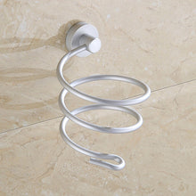 Load image into Gallery viewer, Hair Dryer Holder Wall Mount Hanging Rack Organizer Hook Spiral Bathroom Bracket, Simple Style