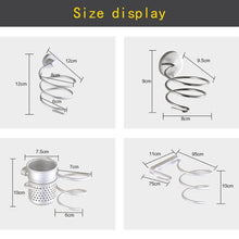 Load image into Gallery viewer, Hair Dryer Holder Wall Mount Hanging Rack Organizer Hook Spiral Bathroom Bracket, Simple Style