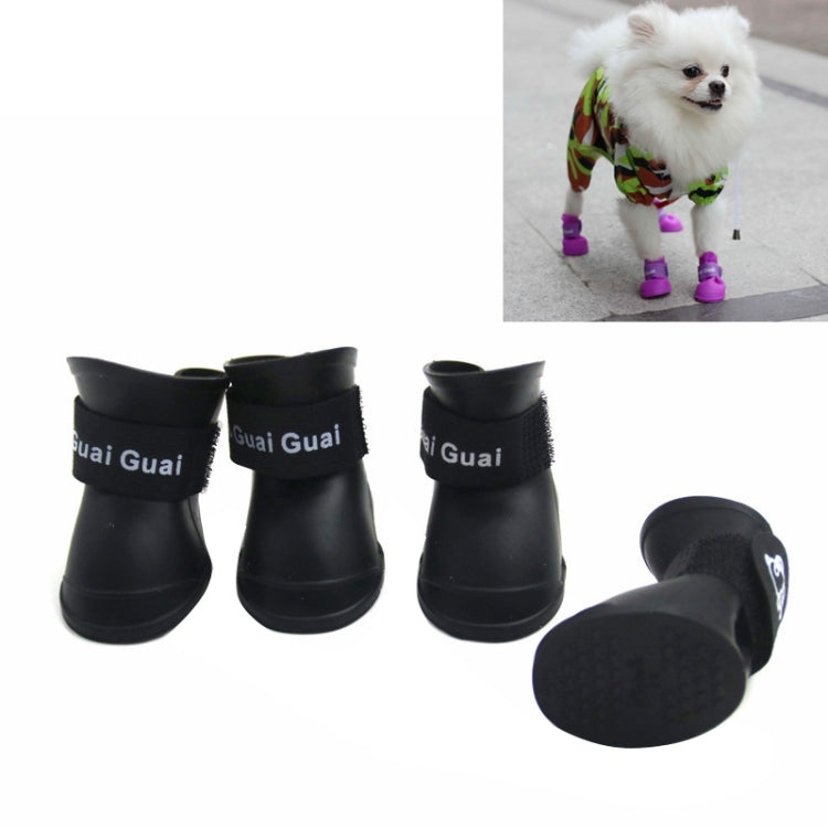 Lovely Pet Dog Shoes Puppy Candy Color Rubber Boots Waterproof Rain Shoes, S, Size:  4.3 x 3.3cm, Size: S 4.3 x 3.3cm S, Size: 4.3 x 3.3cm, Size: S 4.3 x 3.3cm