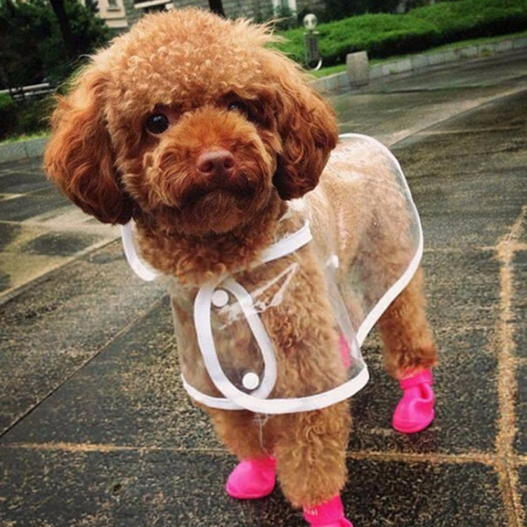 Lovely Pet Dog Shoes Puppy Candy Color Rubber Boots Waterproof Rain Shoes, M, Size:  5.0 x 4.0cm, Size: M 5.0 x 4.0cm, Size: 5.0 x 4.0cm