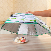 Load image into Gallery viewer, Folding Food Cover Keep Foods Warm Aluminum Foil Cover, Blue Tableware Pattern, Size: 60*60*17cm, Size: 60*60*17cm, Blue, Size: 60*60*17cm, Red, Size: 70*70*17cm, Pink, Size: 70*70*17cm, Blue, Size: 80*80*17cm, Blue, Size: 80*80*17cm, Pink             ...