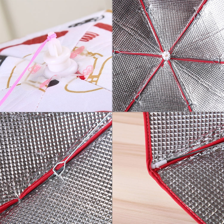 Folding Food Cover Keep Foods Warm Aluminum Foil Cover, Blue Tableware Pattern, Size: 60*60*17cm, Size: 60*60*17cm, Blue, Size: 60*60*17cm, Red, Size: 70*70*17cm, Pink, Size: 70*70*17cm, Blue, Size: 80*80*17cm, Blue, Size: 80*80*17cm, Pink             ...