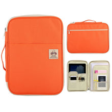 Load image into Gallery viewer, Office Supplies Multi-purpose Zipper Document Folder A4 Storage Bag