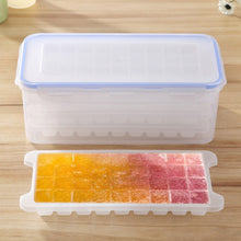 Load image into Gallery viewer, Small Square Ice Mold Trays Multi-layer Mold with Cover Ice Storage Box, 4 Layers, 4 Layers
