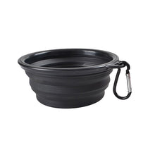 Load image into Gallery viewer, Portable Pet Folding Feeding Bowl Silicone Water Dish Feeder Puppy Travel Bowl, Random Color Delivery, Bowl Diameter: 13cm